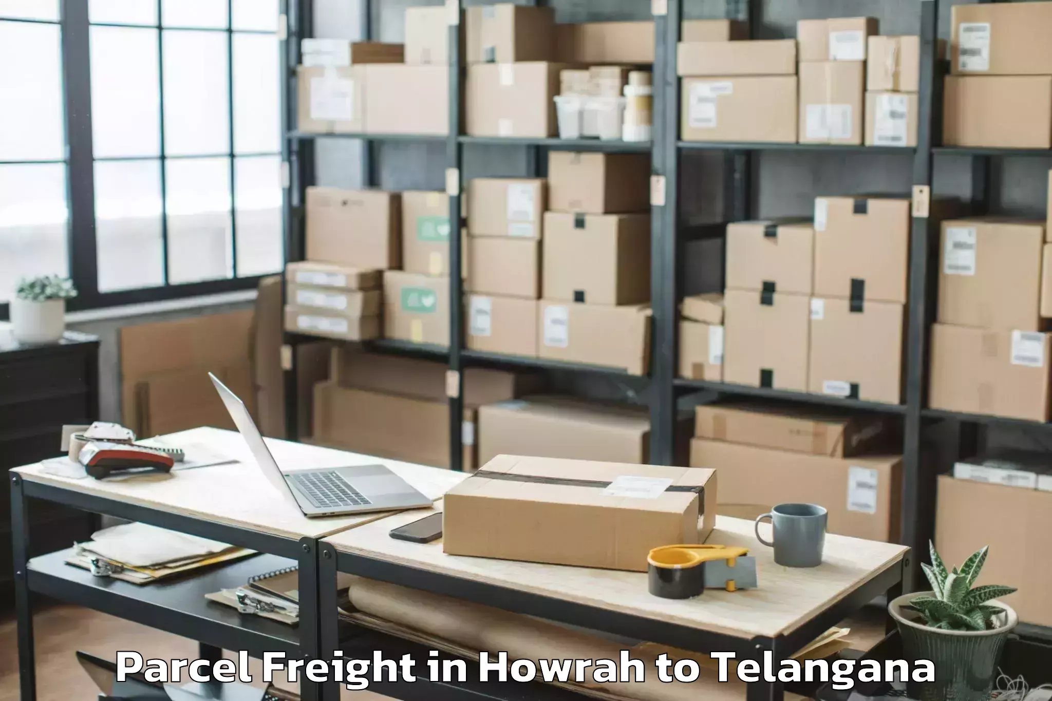 Book Howrah to Abhilashi University Hyderabad Parcel Freight Online